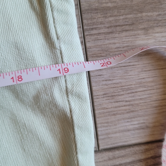 NYC Slim & Slouch Soft Cotton Pastel Green Spring Straightleg Jeans Size 10 - Picture 5 of 8